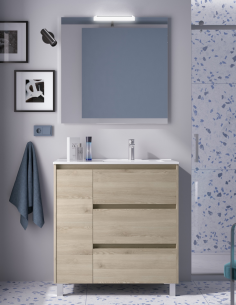 Mueble baño 3 cajones y puerta modelo Noja de Salgar 2