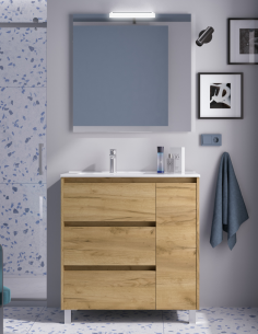 Mueble baño 3 cajones y puerta modelo Noja de Salgar