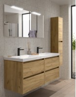 Mueble baño Noja Salgar modelo de 140 cm con dos lavabos