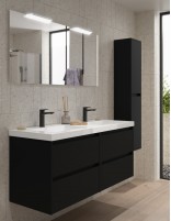 Mueble baño Noja Salgar black satin