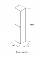 Columna de baño Noja Salgar croquis