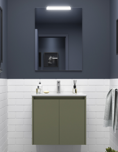 Mueble de baño Noja de Salgar green satin