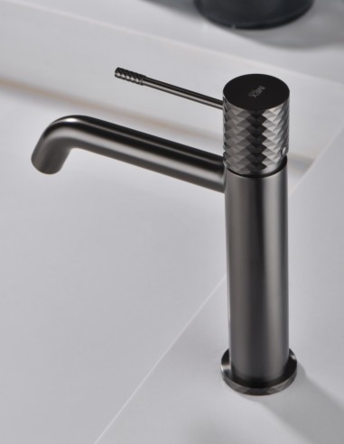 Grifo para lavabo negro y black gun metal - Genova de Imex