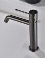 Grifo para lavabo negro y black gun metal - Genova de Imex