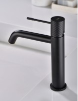 Grifo para lavabo negro y black gun metal - Genova de Imex