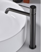 Grifo black gun metal  para lavabo alto modelo Genova de Imex