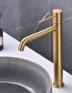 Grifo oro y oro rosa para lavabo alto - Genova de Imex