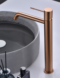 Grifo oro y oro rosa para lavabo alto - Genova de Imex 2