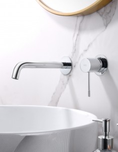 Grifería empotrada monomando cromo modelo Genova de Imex