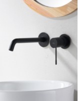 Grifería empotrada monomando negro modelo Genova de Imex