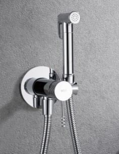 Grifería cromo empotrada monomando de bidé modelo Genova de Imex 2