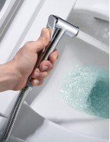 Grifería cromo empotrada monomando de bidé modelo Genova de Imex detalle mango