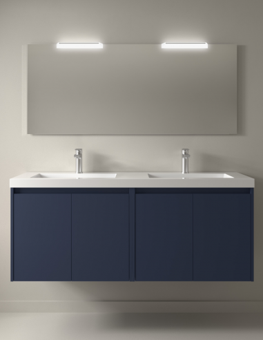 Mueble de baño Salgar Noja 4 puertas blue satin