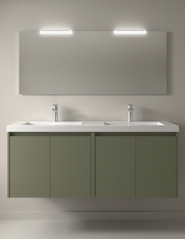Mueble de baño Salgar Noja 4 puertas green satin