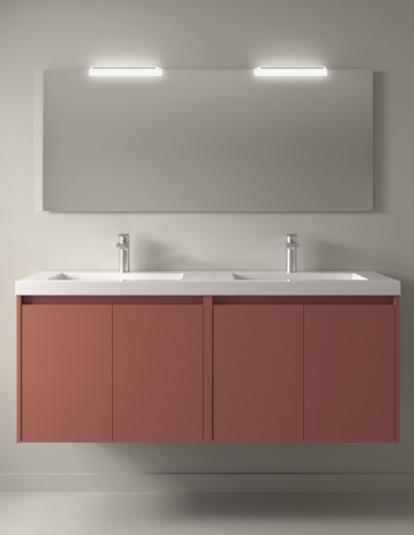 Mueble de baño Salgar Noja 4 puertas red satin