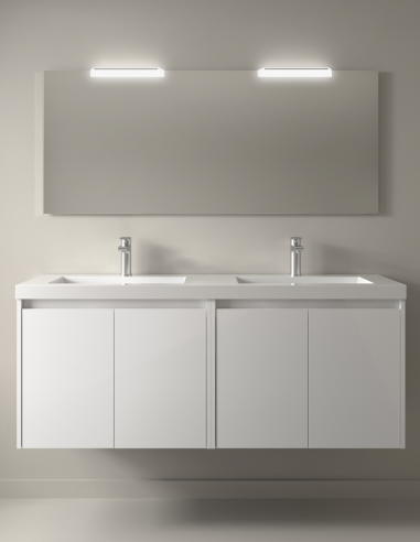 Mueble de baño Salgar Noja 4 puertas white gloss