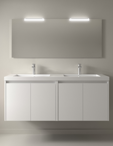 Mueble de baño Salgar Noja 4 puertas white satin