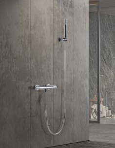 Grifería para ducha cromo termostático modelo Genova de Imex