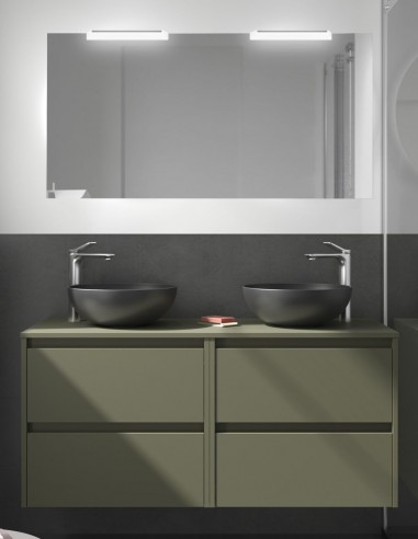 Conjunto mueble de baño suspendido green satin