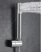 Grifería para bañera cromo termostática  modelo Genova de Imex detalle mango