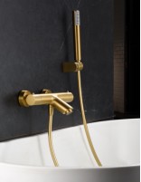 Grifería para bañera oro  termostática modelo Genova de Imex