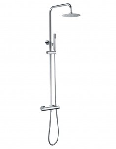 Barra de ducha cromo termostática modelo Génova de Imex detalle