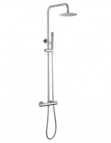Barra de ducha cromo termostática modelo Génova de Imex detalle