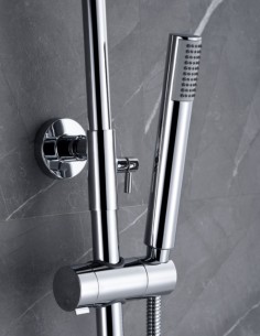 Barra de ducha cromo termostática modelo Génova de Imex 2