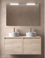 Mueble de baño Salgar 4 puertas natural