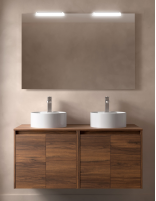 Mueble de baño Salgar 4 puertas nogal maya