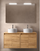 Mueble de baño Salgar 4 puertas modelo Noja de 120 cm. sobre encimera