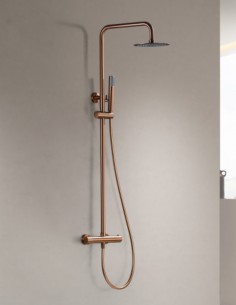Barra de ducha termostática oro modelo Génova de Imex 2