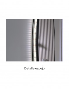 Espejo baño redondo negro LED modelo  Enzo de PyP 2