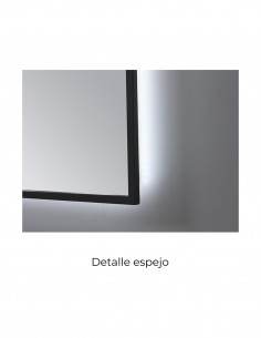 Espejo cuadrado negro LED modelo ENZO de PyP 2