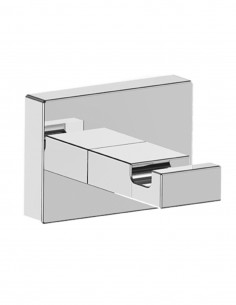 Percha toallero baño cromo - KUBE de PyP