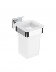 Portavasos pared cromo -...