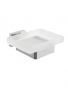 Jabonera pared cromo modelo KUBE de PyP