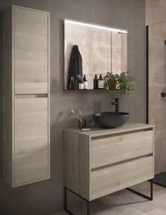 Conjunto mueble de baño 2 cajones con patas modelo Noja de Salgar 2