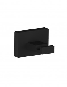 Percha toallero baño negro modelo KUBE de PyP