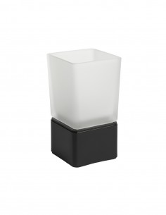 Vaso negro sobremesa de PyP