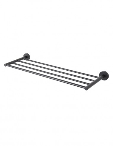 Porta toallas negro a pared de PyP