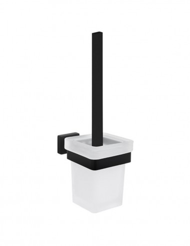Escobillero pared NEGRO modelo KUBE de PyP