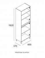 Armario alto de baño croquis