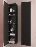 Columna baño madera acabado negro