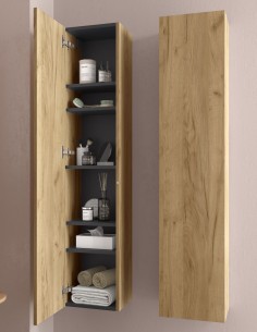 Columna baño madera acabado roble áfrica