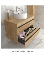 Conjunto mueble baño 120 cm detalle