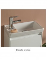 Mueble baño Royo fondo reducido detalle lavabo
