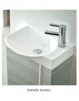 Mueble baño fondo reducido Royo detalle lavabo