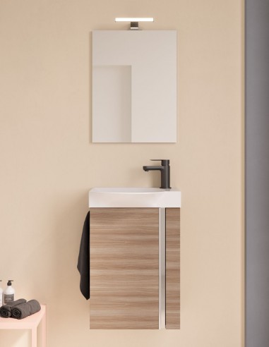 Mueble baño fondo reducido Royo modelo 1 puerta Elegance