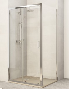 Mampara frontal + fijo lateral modelo SUIZA de Bathplus